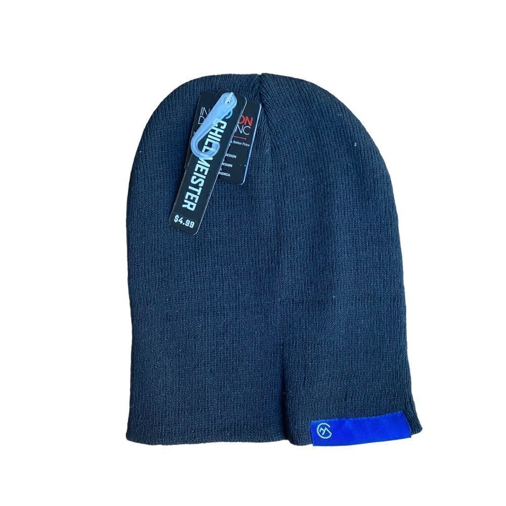 Chillmeister Black Beanie Knit Ski Hats Lot Of 2 Two NWT